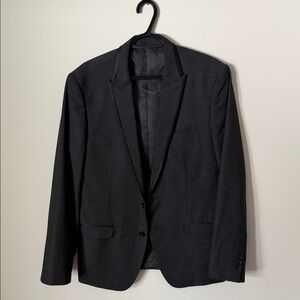 Elegant Charcoal Men's Blazer